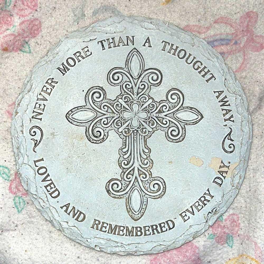 Never More Than A Thought Away Loved & Remembered EveryDay Memorial Stone